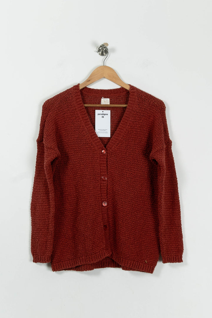 Cardigan Bordeaux - Taille S/36 de la marque Des petits hauts | PARAD94461 - Vendu par Paradigme - Image 2