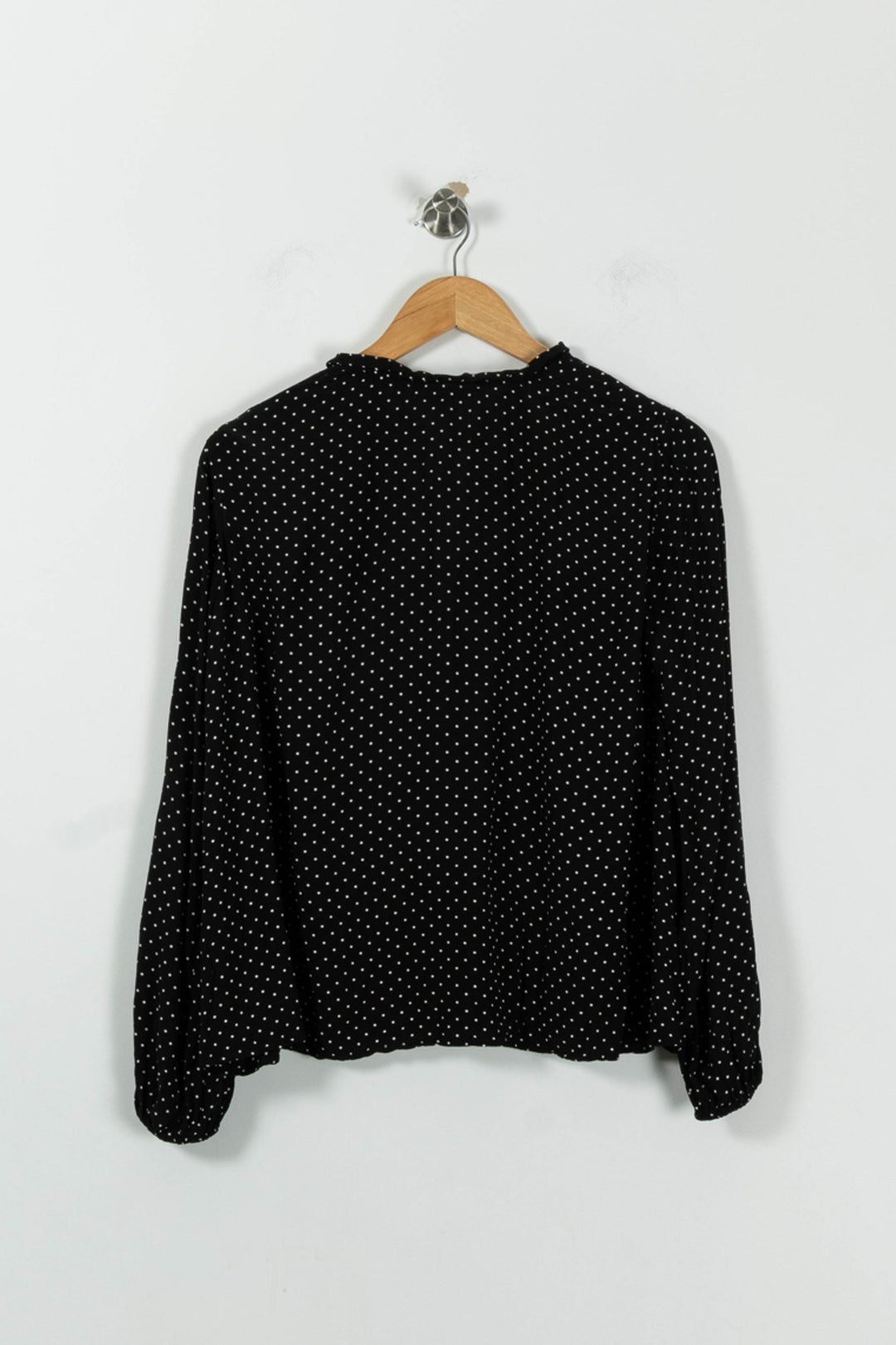 Blouse Noire à Pois Blancs - Taille L/40 de la marque Maje | PARAD94468 - Vendu par Paradigme - Image 4