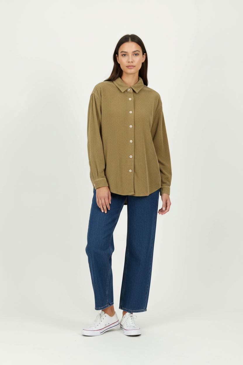 Chemise Beige - Taille S/36 de la marque American Vintage | PARAD94471 - Vendu par Paradigme - Image 1