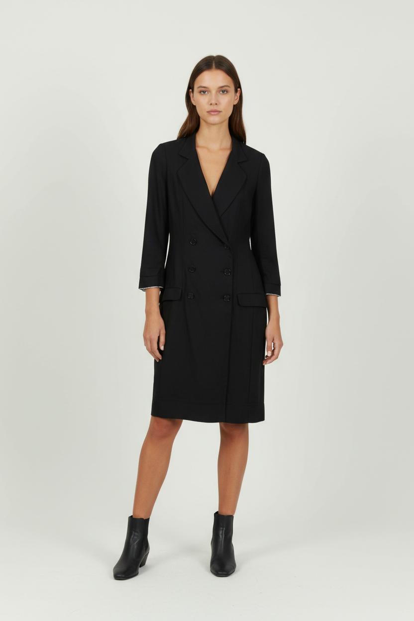 Robe Blazer Noire - Taille S/36 de la marque Sandro | PARAD94473 - Vendu par Paradigme - Image 1