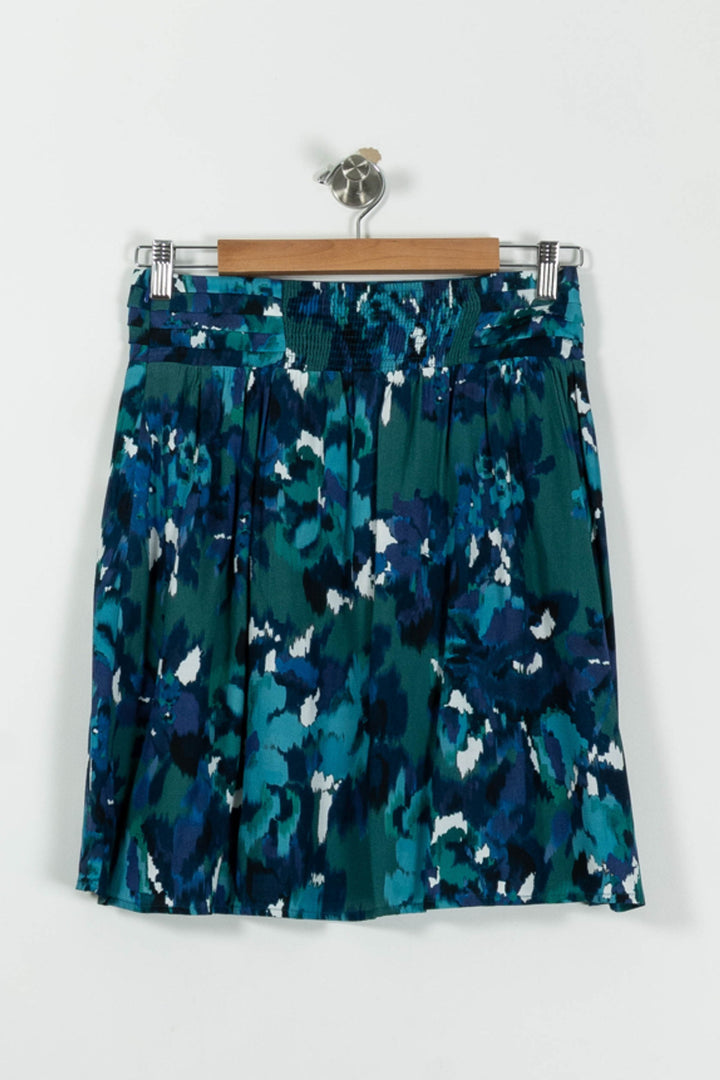 Jupe Plissée Bleu et Vert - Taille S/36 de la marque Caroll | PARAD94474 - Vendu par Paradigme - Image 4