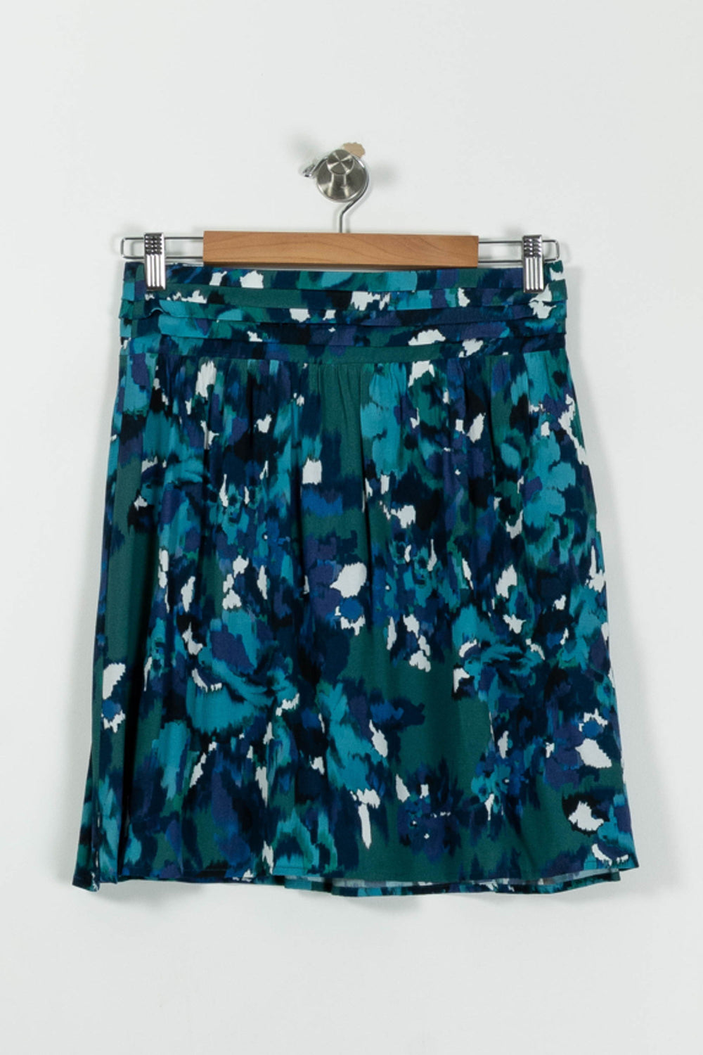 Jupe Plissée Bleu et Vert - Taille S/36 de la marque Caroll | PARAD94474 - Vendu par Paradigme - Image 2
