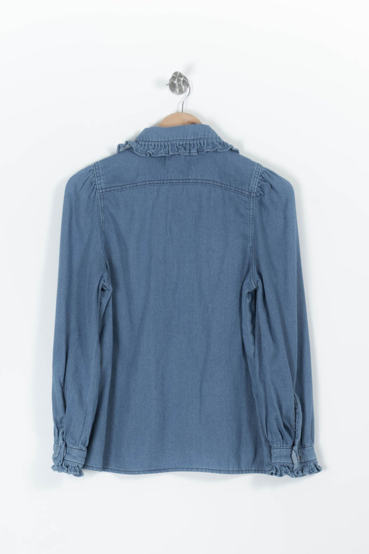 Chemise Bleu - Taille S/36 de la marque ba&sh | PARAD94478 - Vendu par Paradigme - Image 4