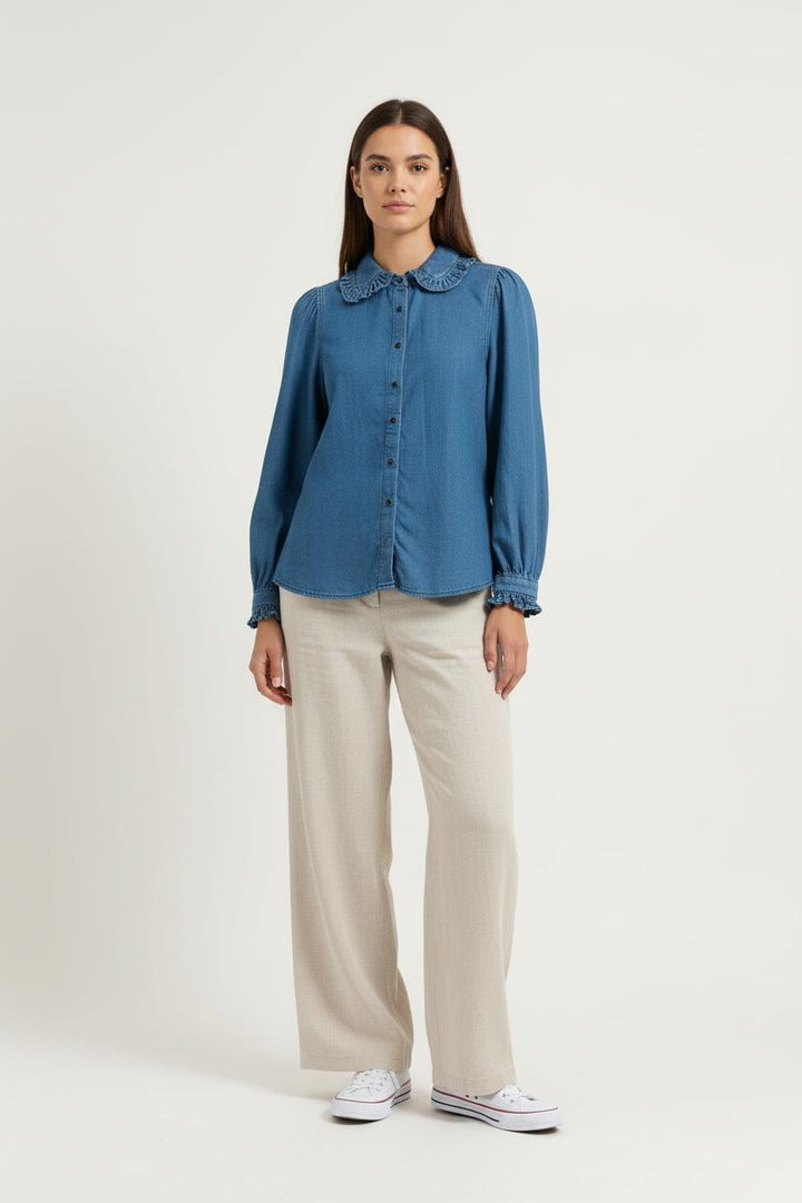 Chemise Bleu - Taille S/36 de la marque ba&sh | PARAD94478 - Vendu par Paradigme - Image 1