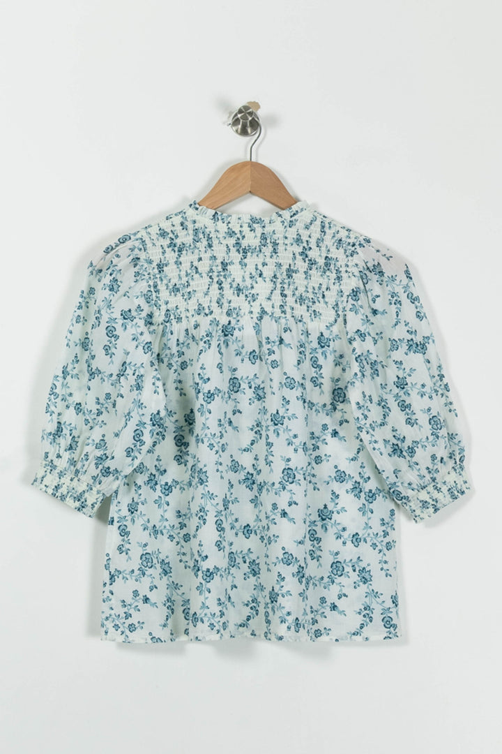 Blouse Bleue - Taille S/36 de la marque Petite Mendigote | PARAD94480 - Vendu par Paradigme - Image 4