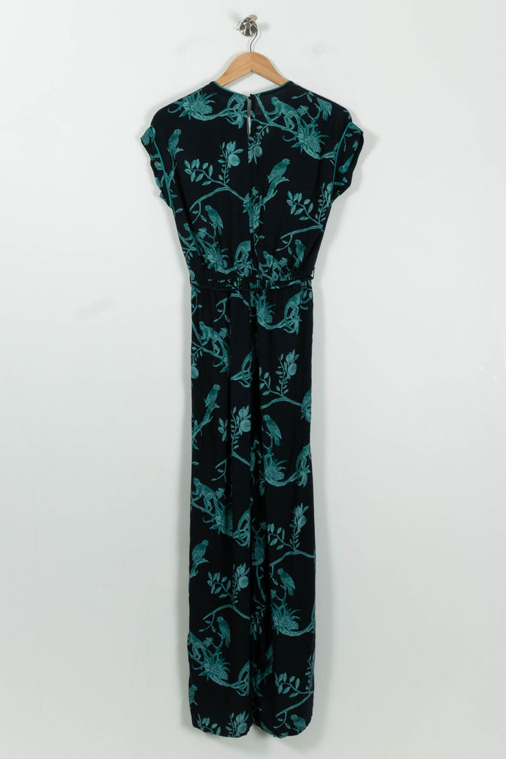Robe Longue Noire et Bleue - Taille M/38 de la marque La Fée Maraboutée | PARAD94481 - Vendu par Paradigme - Image 4