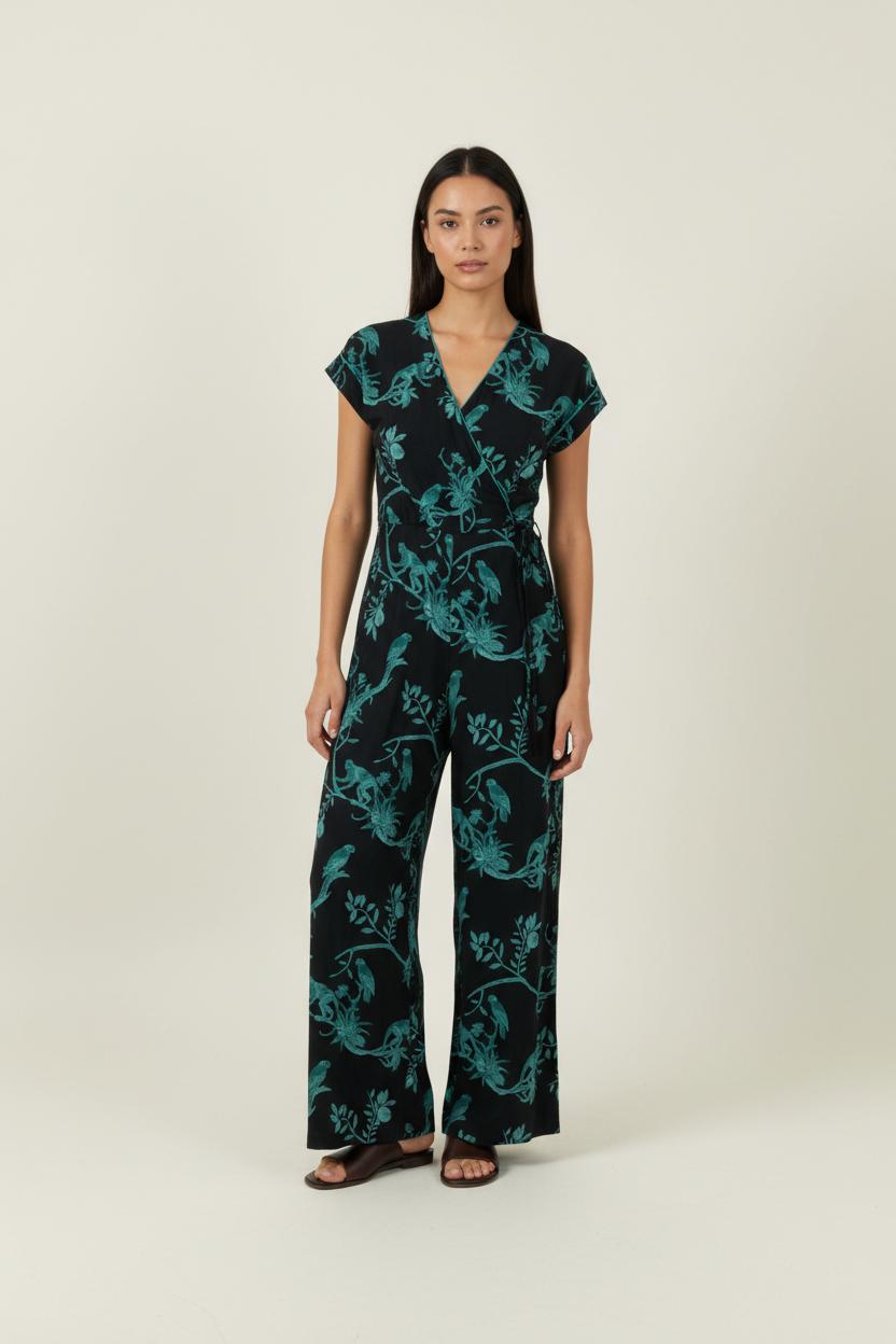 Robe Longue Noire et Bleue - Taille M/38 de la marque La Fée Maraboutée | PARAD94481 - Vendu par Paradigme - Image 1