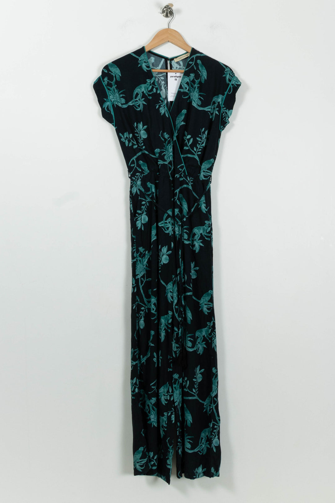 Robe Longue Noire et Bleue - Taille M/38 de la marque La Fée Maraboutée | PARAD94481 - Vendu par Paradigme - Image 2