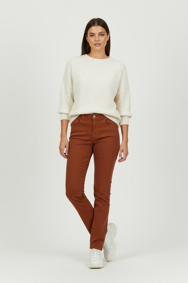 Jean Marron - Taille M/38 de la marque La Fée Maraboutée | PARAD94483 - Vendu par Paradigme - Image 1