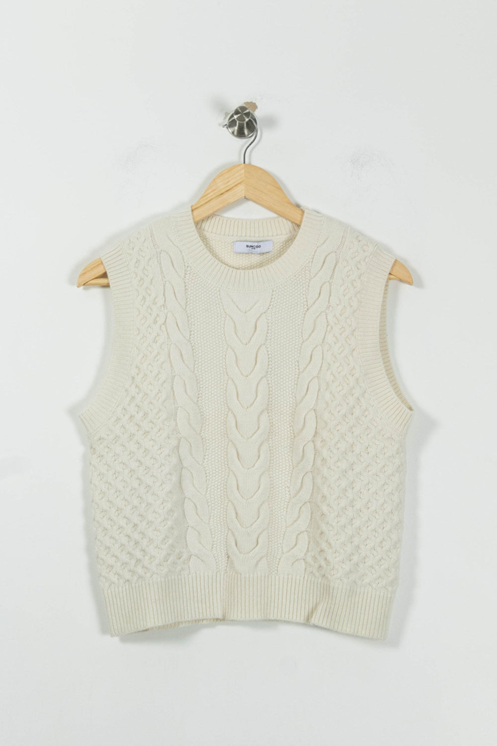 Pull Sans Manches Blanc - Taille S/36 de la marque Suncoo | PARAD94492 - Vendu par Paradigme - Image 2
