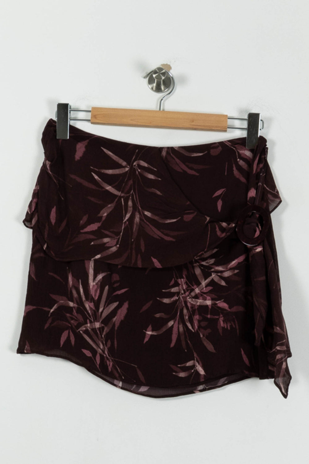 Jupe Portefeuille Bordeaux - Taille L/40 de la marque Claudie Pierlot | PARAD94494 - Vendu par Paradigme - Image 2