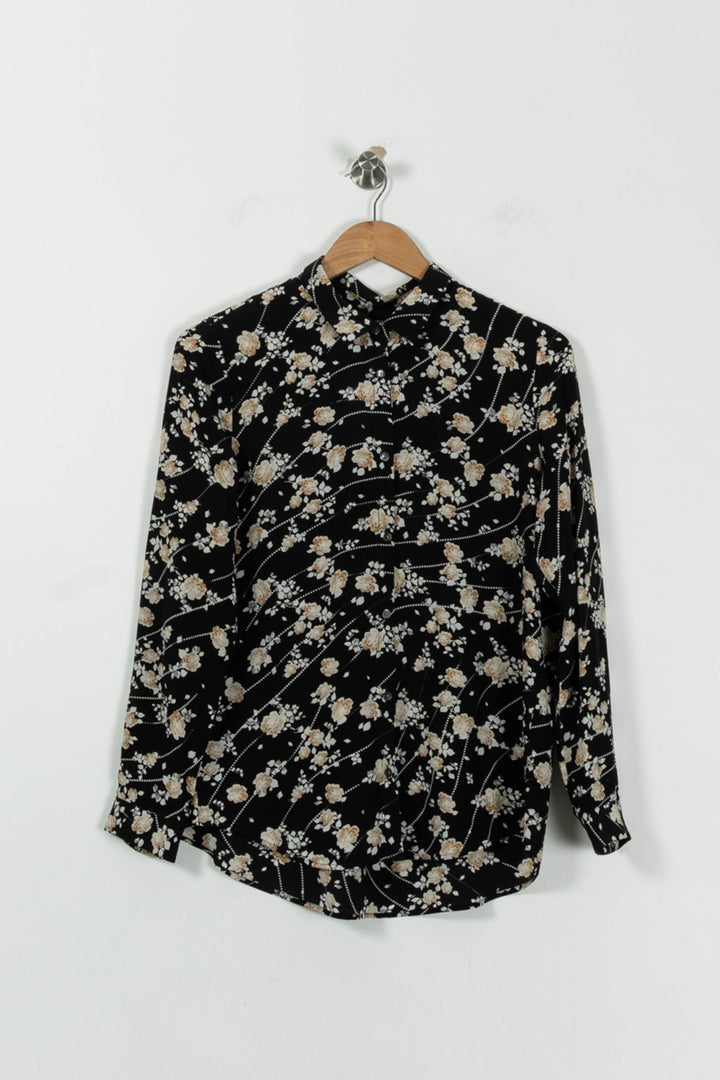 Chemise Noire et Beige - Taille S/36 de la marque The Kooples | PARAD94500 - Vendu par Paradigme - Image 2