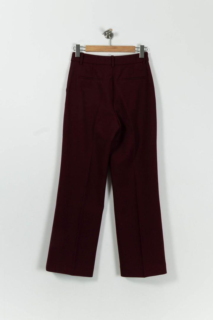 Pantalon Bordeaux - Taille M/38 de la marque Claudie Pierlot | PARAD94501 - Vendu par Paradigme - Image 4