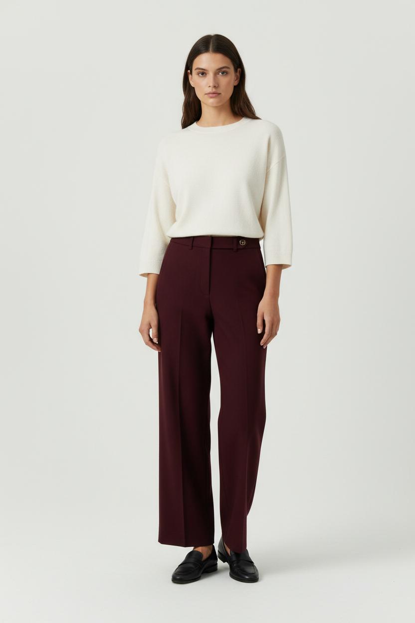 Pantalon Bordeaux - Taille M/38 de la marque Claudie Pierlot | PARAD94501 - Vendu par Paradigme - Image 1