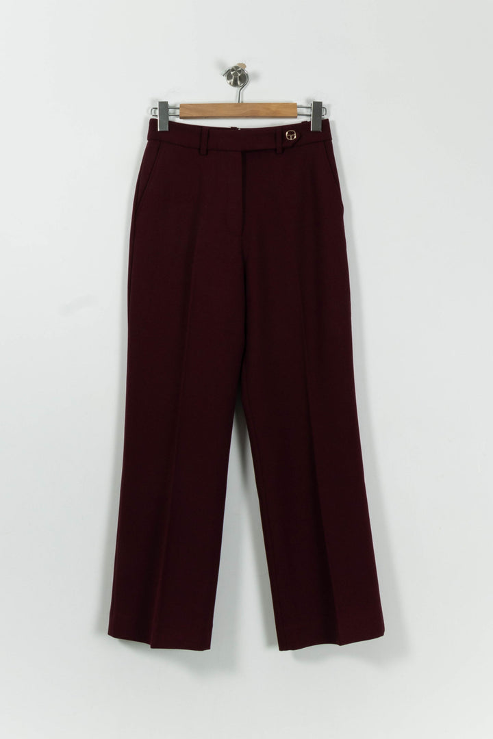 Pantalon Bordeaux - Taille M/38 de la marque Claudie Pierlot | PARAD94501 - Vendu par Paradigme - Image 2