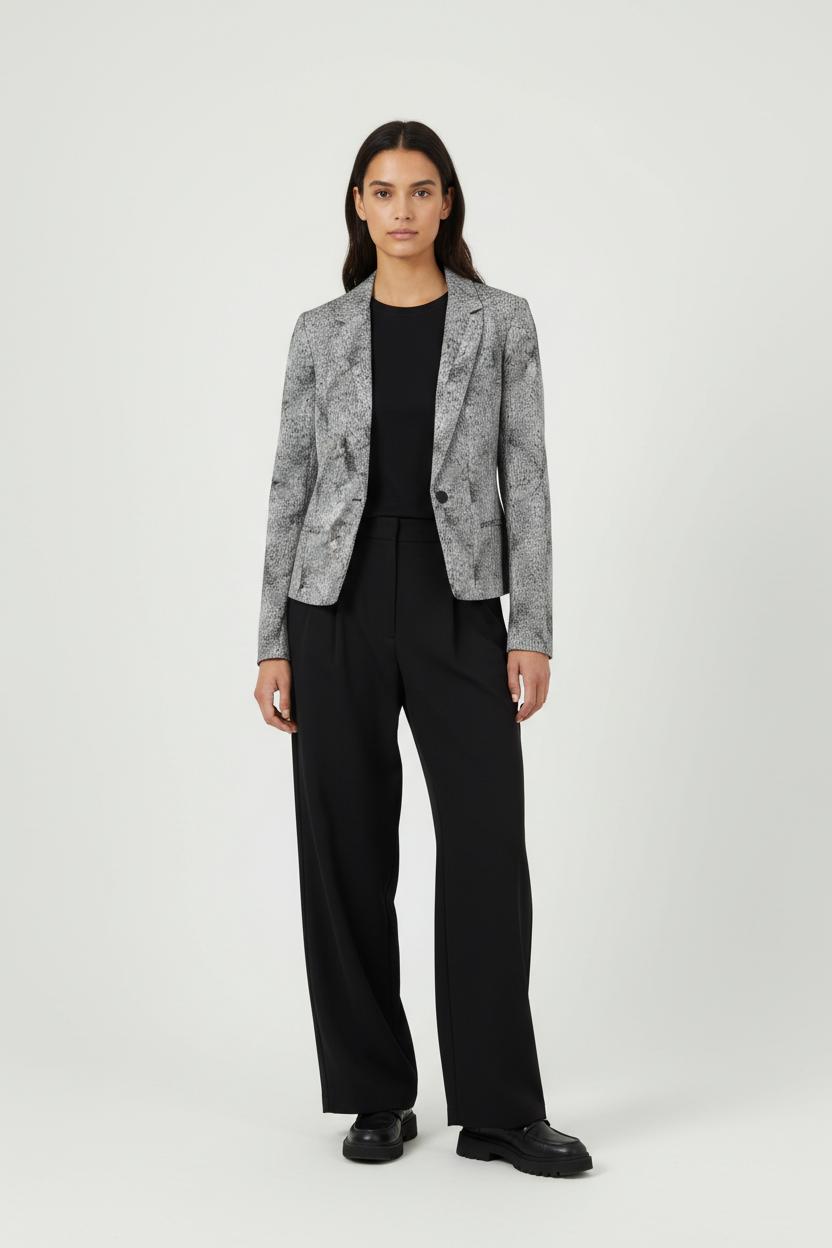 Blazer Gris et Noir - Taille S/36 de la marque IKKS | PARAD94502 - Vendu par Paradigme - Image 1