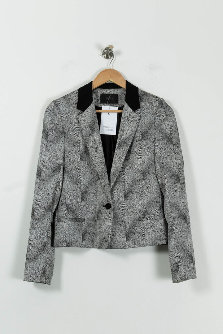 Blazer Gris et Noir - Taille S/36 de la marque IKKS | PARAD94502 - Vendu par Paradigme - Image 2