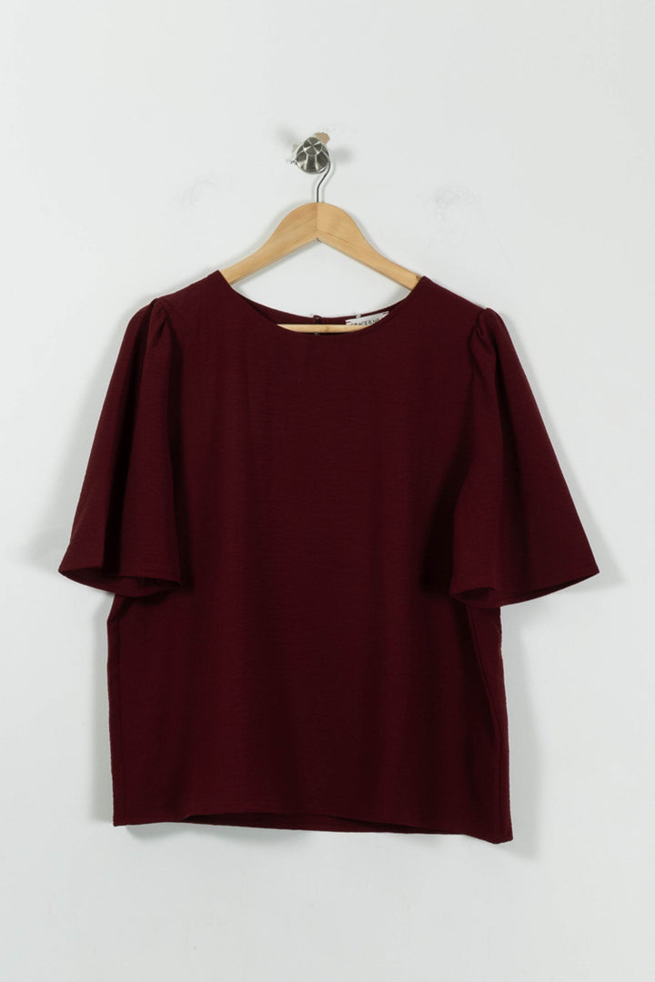 Blouse Bordeaux - Taille XL/42 de la marque Grace & Mila | PARAD94503 - Vendu par Paradigme - Image 2