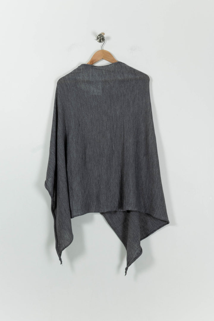 Poncho Gris - Taille S/36 de la marque La Fée Maraboutée | PARAD94510 - Vendu par Paradigme - Image 4