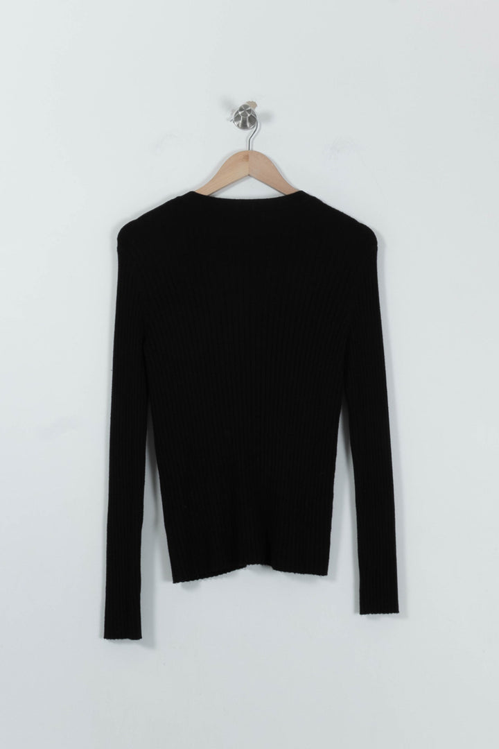 Cardigan Noir - Taille S/36 de la marque Caroll | PARAD94513 - Vendu par Paradigme - Image 4