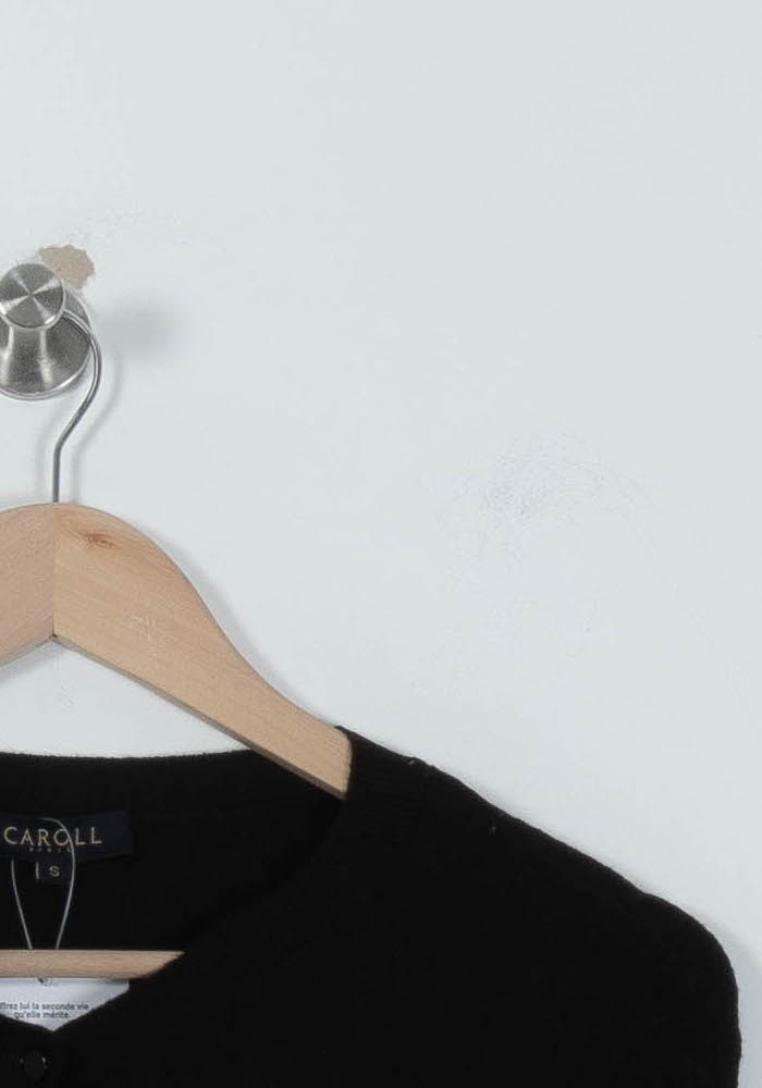 Cardigan Noir - Taille S/36 de la marque Caroll | PARAD94513 - Vendu par Paradigme - Image 3