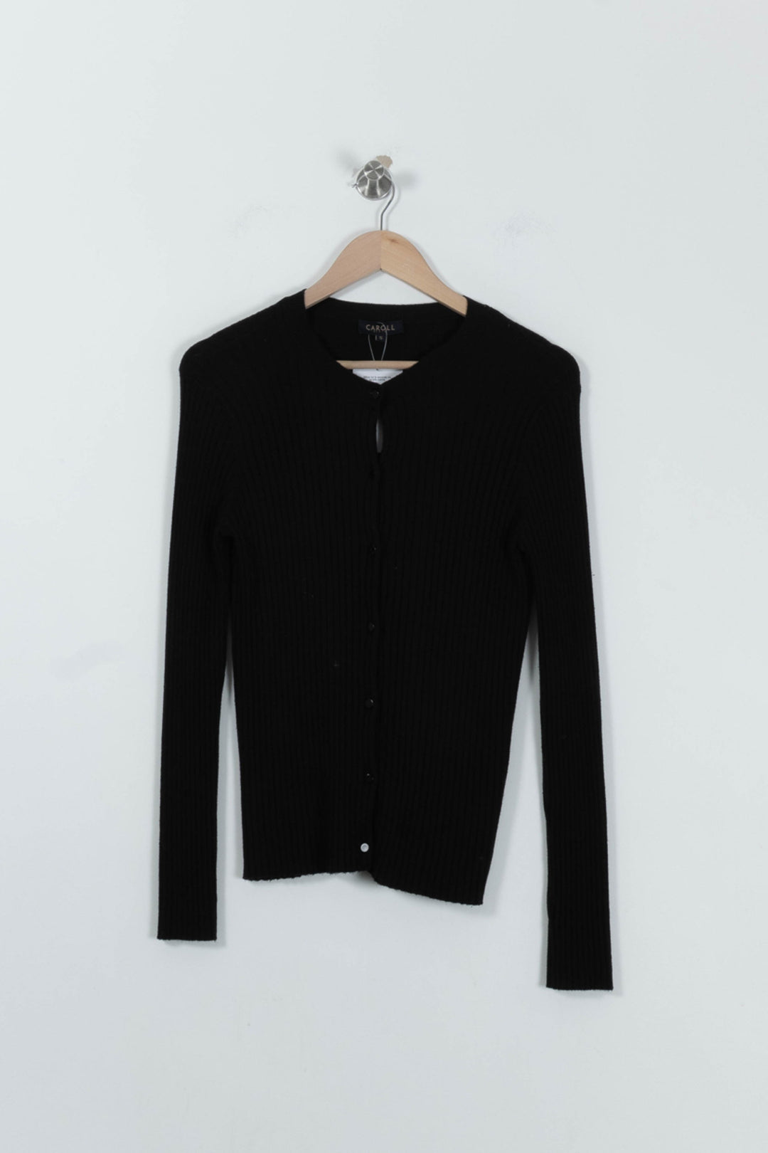 Cardigan Noir - Taille S/36 de la marque Caroll | PARAD94513 - Vendu par Paradigme - Image 2