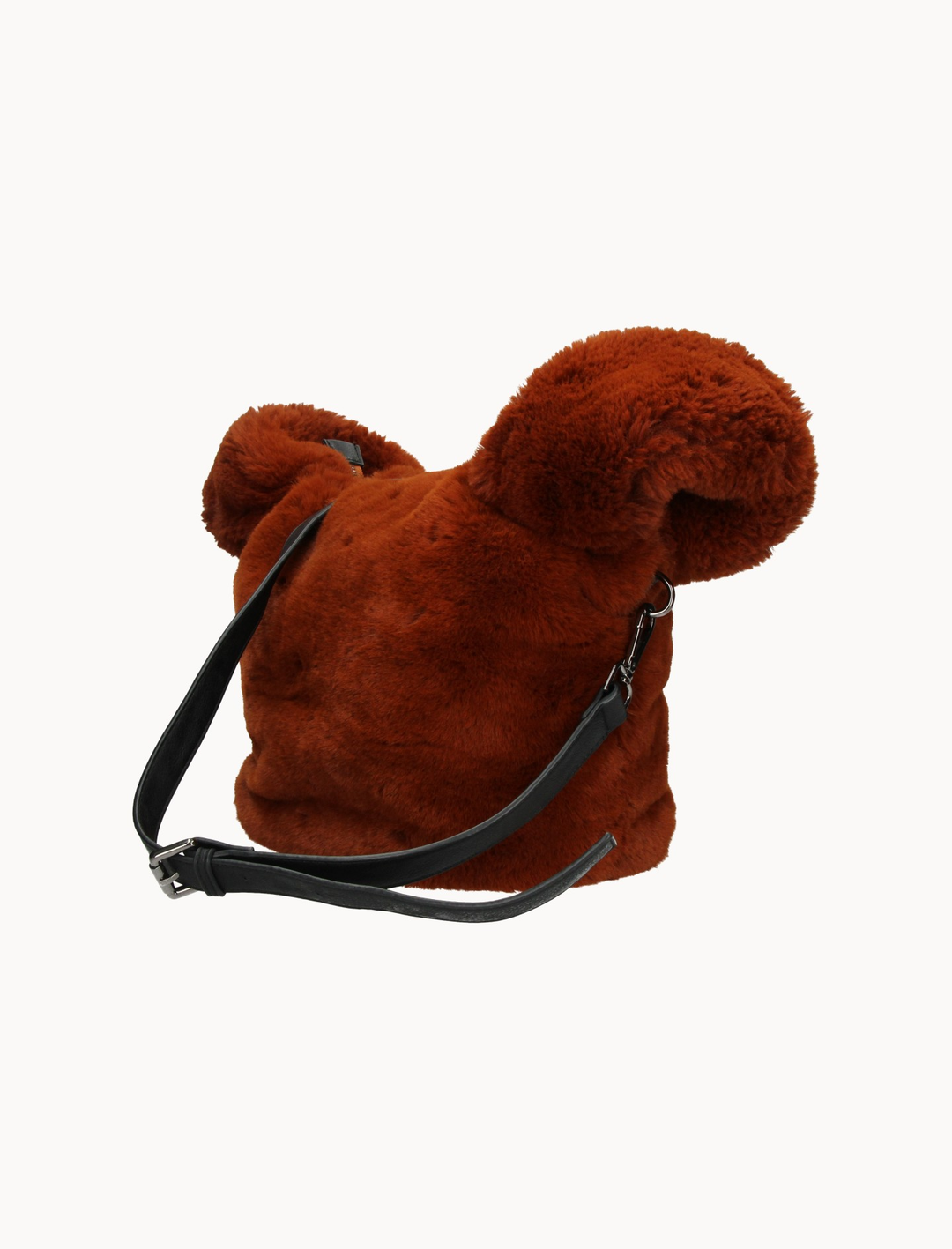 Sac Peluche Marron - Taille S/36 de la marque Au Printemps Paris | PARAD94520 - Vendu par Paradigme - Image 2