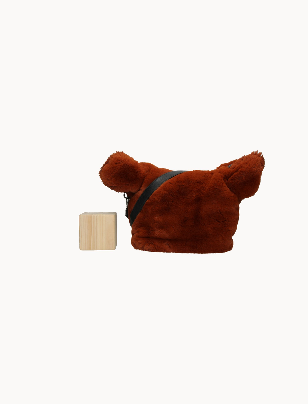 Sac Peluche Marron - Taille S/36 de la marque Au Printemps Paris | PARAD94520 - Vendu par Paradigme - Image 3