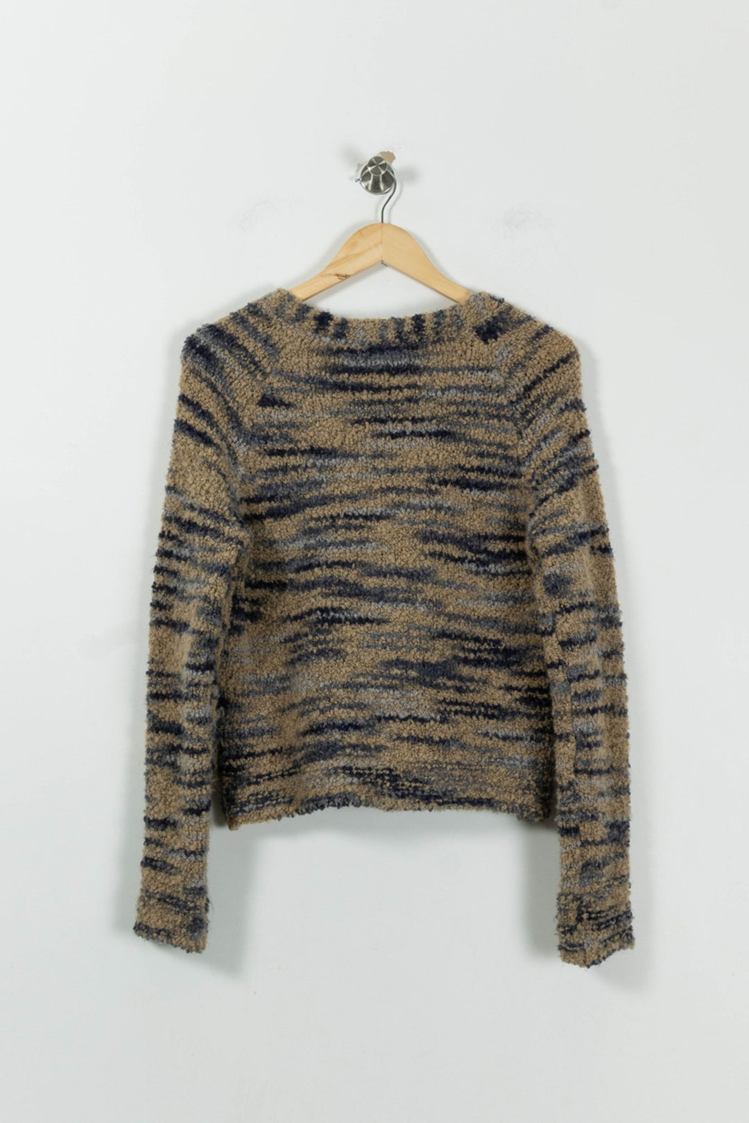 Cardigan Beige et Noir - Taille S/36 de la marque La Fée Maraboutée | PARAD94521 - Vendu par Paradigme - Image 4