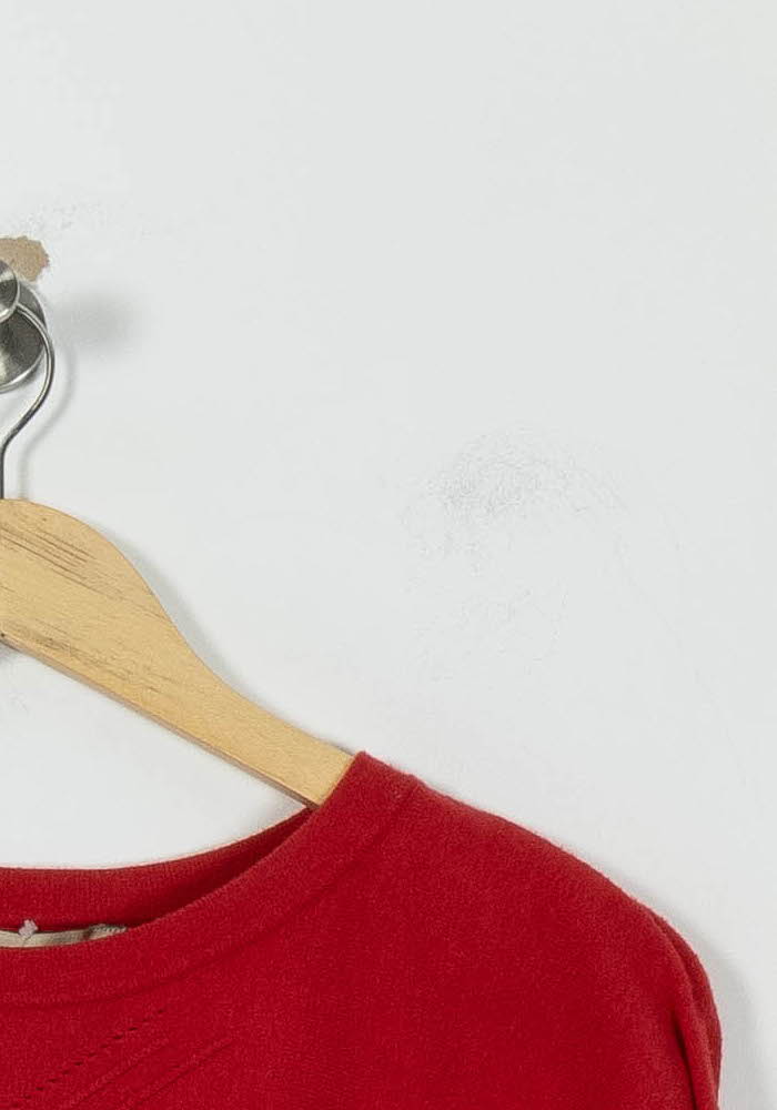 Sweat Rouge - Taille S/36 de la marque La Fée Maraboutée | PARAD94523 - Vendu par Paradigme - Image 3