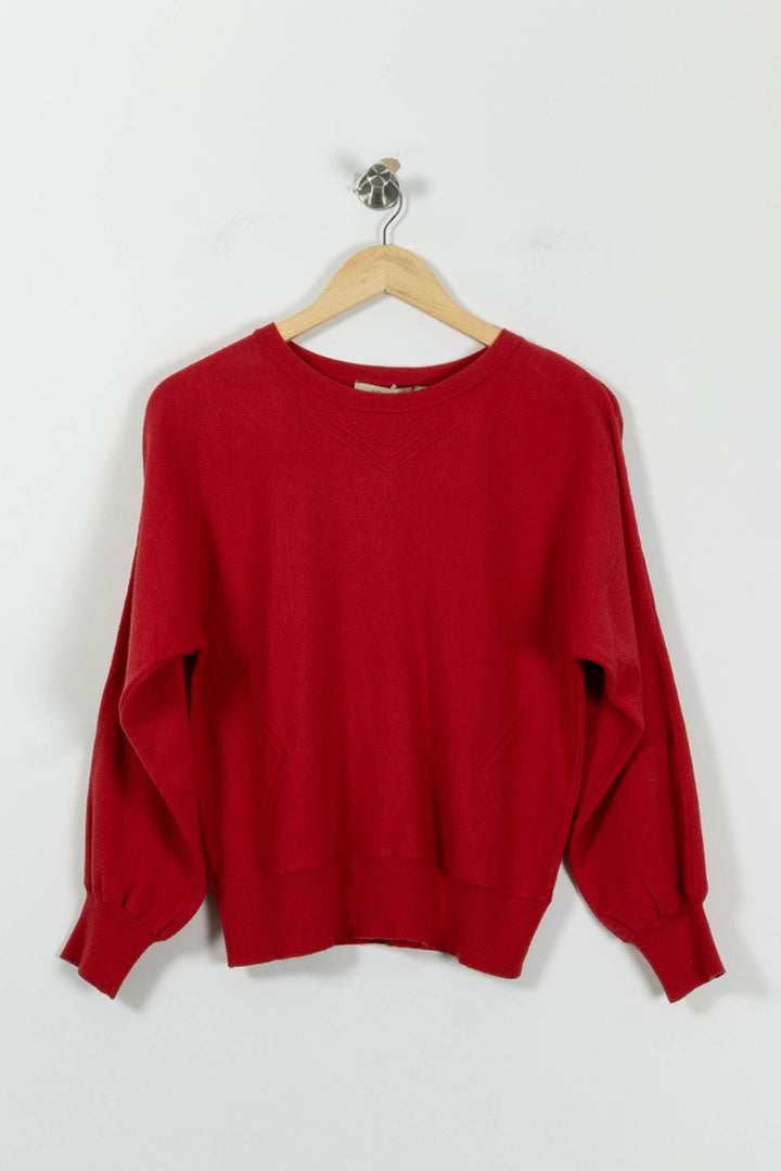 Sweat Rouge - Taille S/36 de la marque La Fée Maraboutée | PARAD94523 - Vendu par Paradigme - Image 2