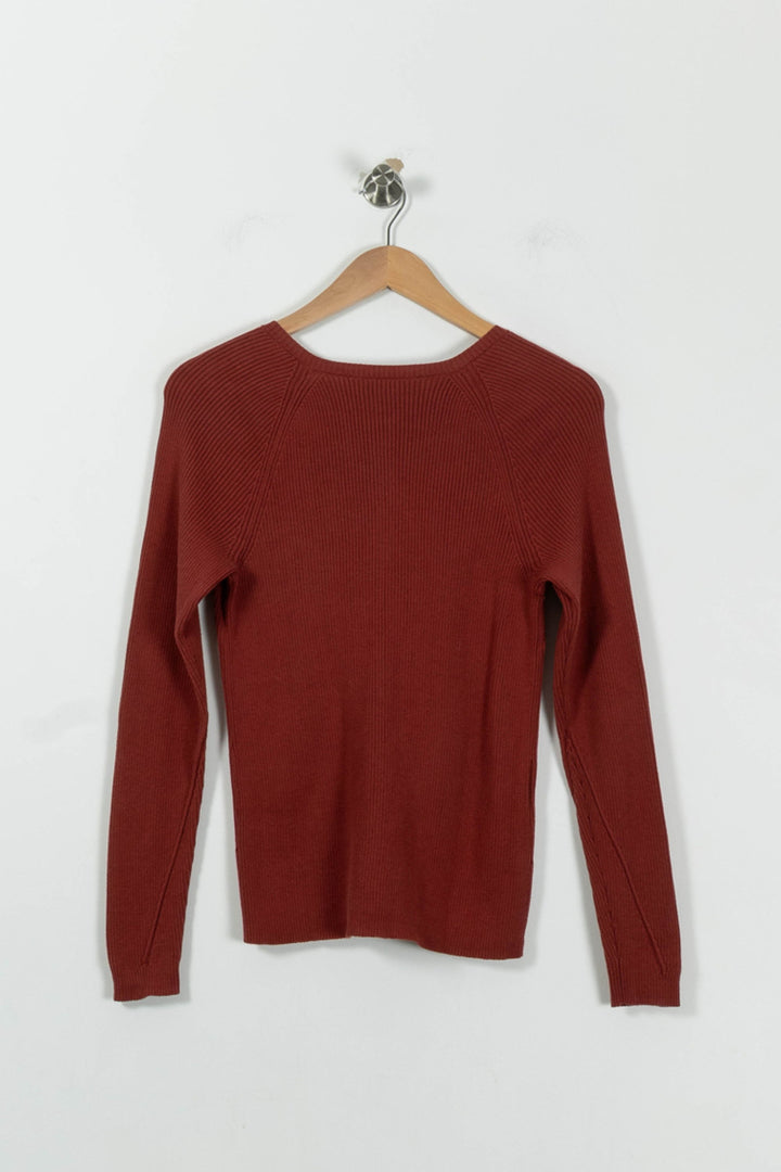 Cardigan Bordeaux - Taille S/36 de la marque Comptoir des Cotonniers | PARAD94532 - Vendu par Paradigme - Image 4