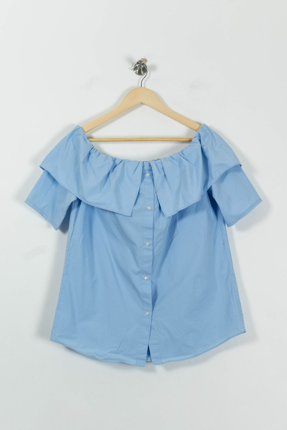 Blouse Bleue - Taille S/36 de la marque Claudie Pierlot | PARAD94534 - Vendu par Paradigme - Image 2