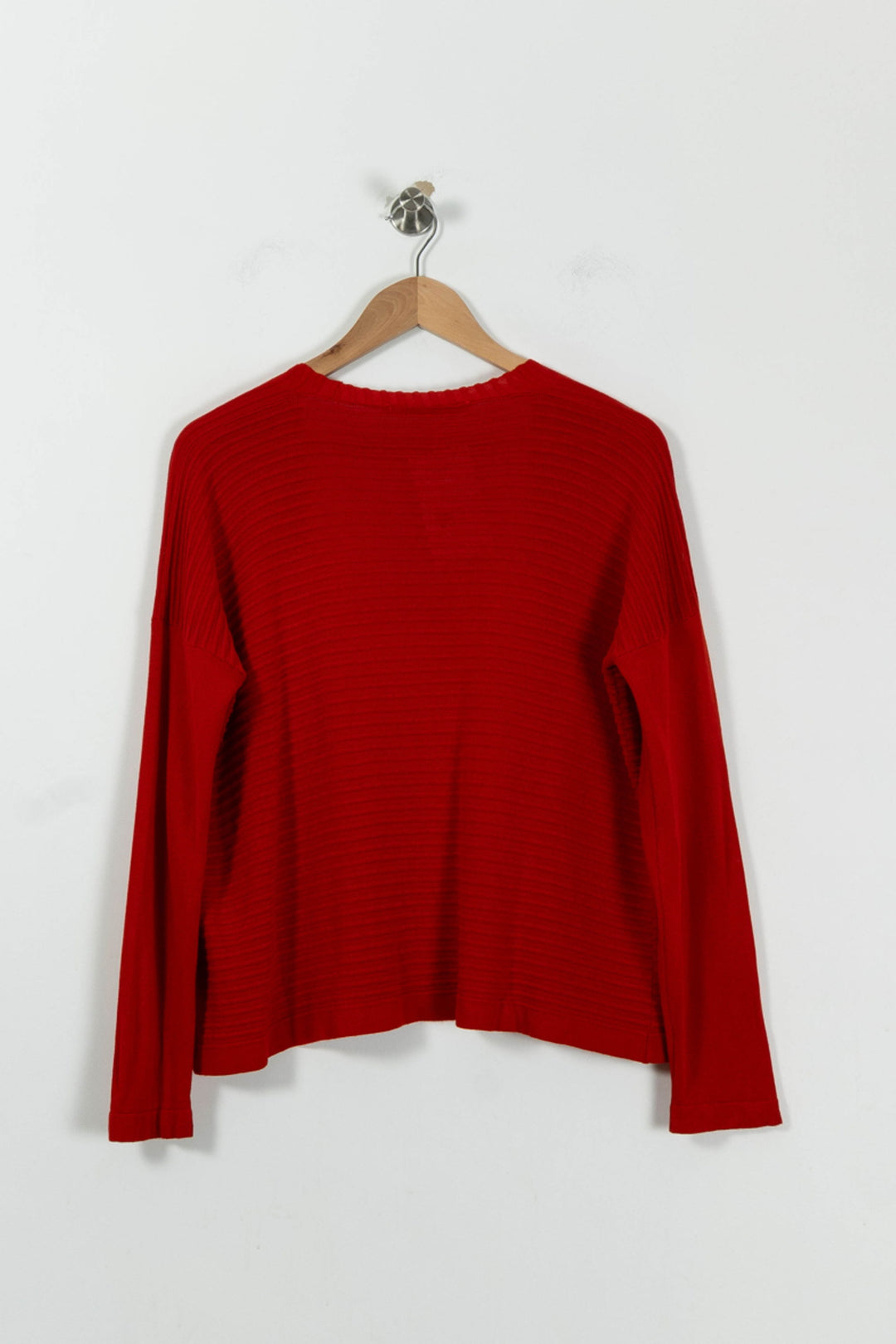Cardigan Rouge - Taille S/36 de la marque La Fée Maraboutée | PARAD94535 - Vendu par Paradigme - Image 4