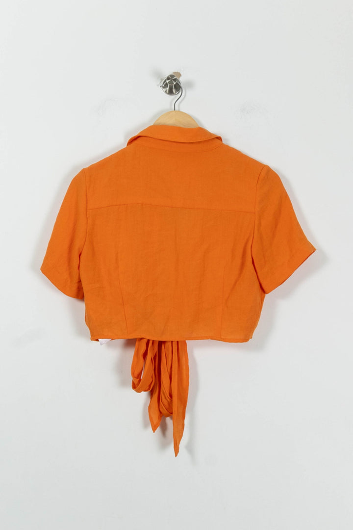 Chemisier Orange - Taille S/36 de la marque Kookai | PARAD94537 - Vendu par Paradigme - Image 4
