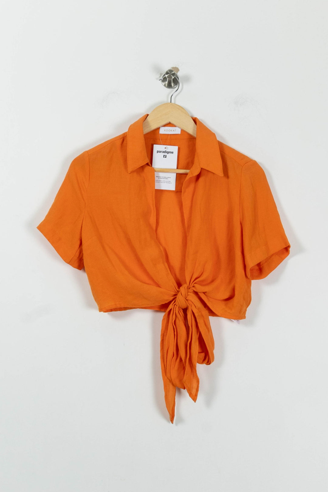 Chemisier Orange - Taille S/36 de la marque Kookai | PARAD94537 - Vendu par Paradigme - Image 2