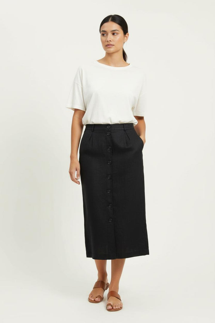 Jupe Longue Noire - Taille S/36 de la marque Caroll | PARAD94541 - Vendu par Paradigme - Image 1