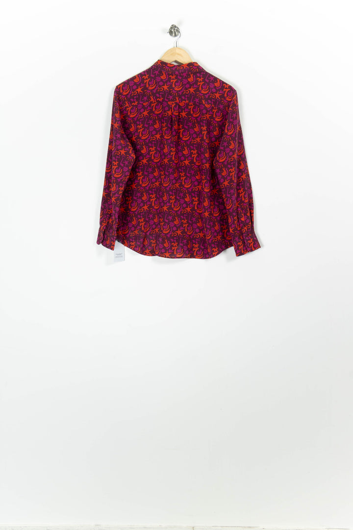 Chemise à motifs Rouge et Violet - Taille XL/42 de la marque Soi Paris | PARAD94543 - Vendu par Paradigme - Image 4