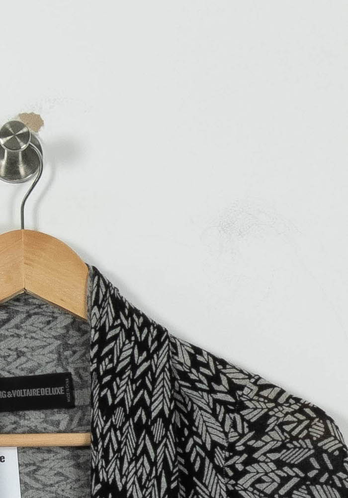 Cardigan Noir et Gris - Taille T.U. de la marque Zadig&Voltaire | PARAD94546 - Vendu par Paradigme - Image 3
