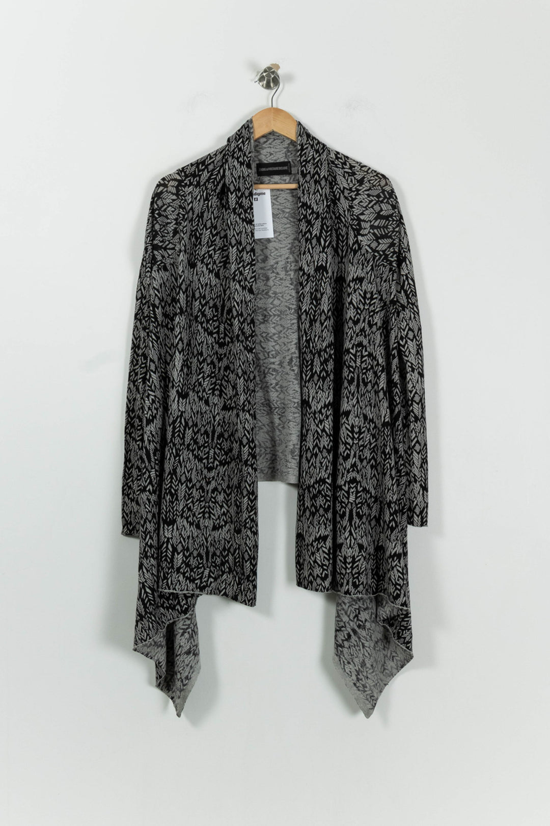 Cardigan Noir et Gris - Taille T.U. de la marque Zadig&Voltaire | PARAD94546 - Vendu par Paradigme - Image 2