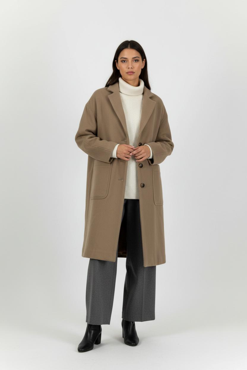 Manteau Marron - Taille L/40 de la marque Rosaé Paris | PARAD94557 - Vendu par Paradigme - Image 1