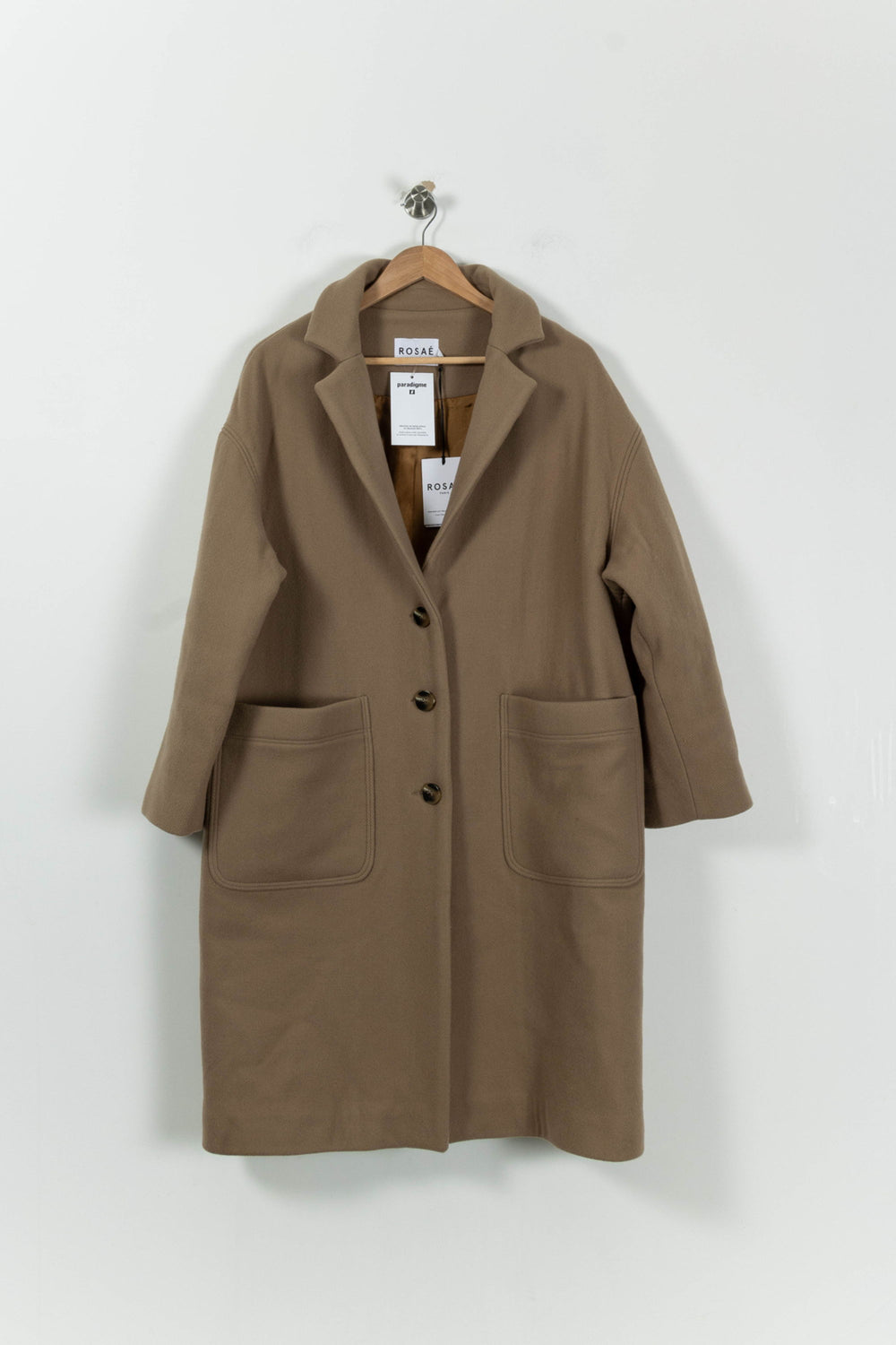 Manteau Marron - Taille L/40 de la marque Rosaé Paris | PARAD94557 - Vendu par Paradigme - Image 2