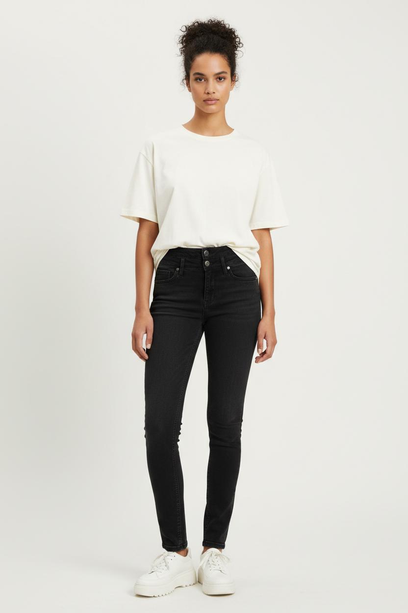 Jean Skinny Gris - Taille M/38 de la marque Liu Jo | PARAD94562 - Vendu par Paradigme - Image 1