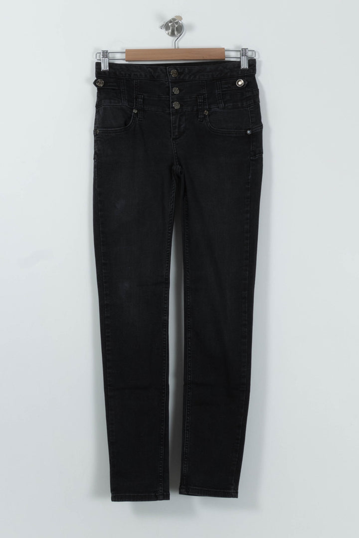 Jean Skinny Gris - Taille M/38 de la marque Liu Jo | PARAD94562 - Vendu par Paradigme - Image 2