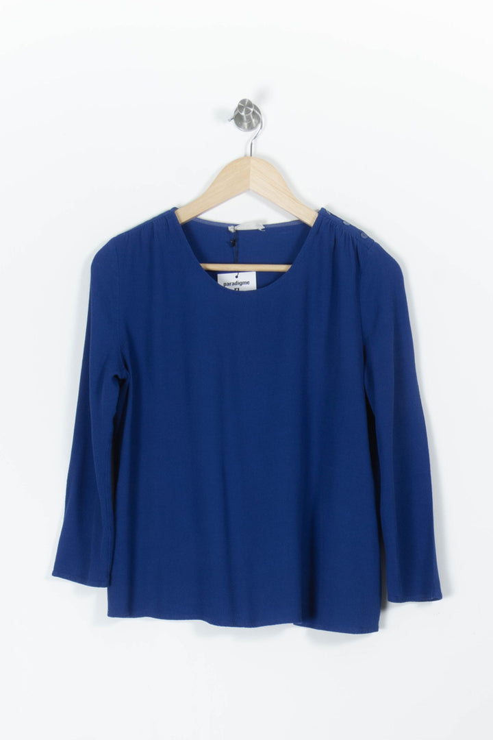 Blouse Bleue - Taille S/36 de la marque ba&sh | PARAD94572 - Vendu par Paradigme - Image 2