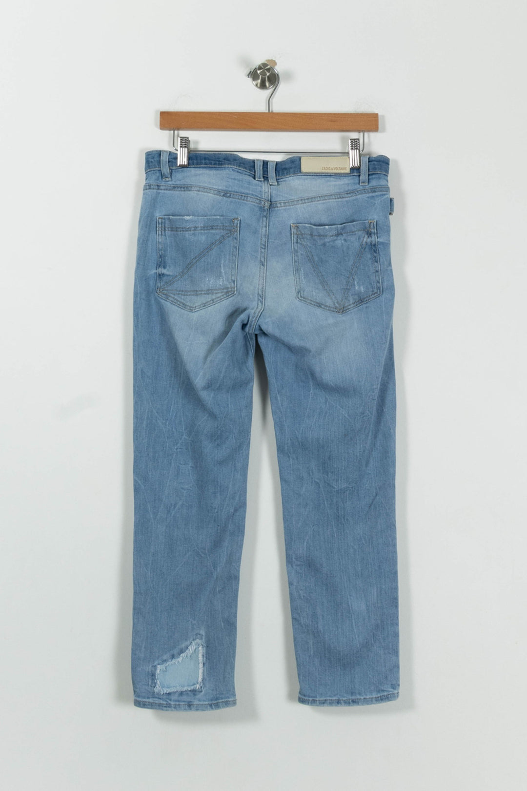 Jean Délavé Bleu - Taille S/36 de la marque Zadig&Voltaire | PARAD94577 - Vendu par Paradigme - Image 4