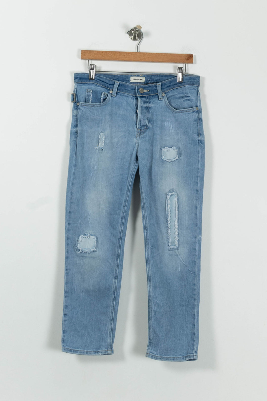 Jean Délavé Bleu - Taille S/36 de la marque Zadig&Voltaire | PARAD94577 - Vendu par Paradigme - Image 2