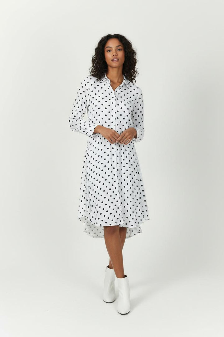 Robe Longue Blanche et Noire - Taille XS/34 de la marque Karl Marc John | PARAD94582 - Vendu par Paradigme - Image 1