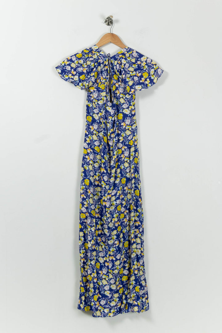 Robe Longue Bleue et Jaune - Taille L/40 de la marque Karl Marc John | PARAD94586 - Vendu par Paradigme - Image 4
