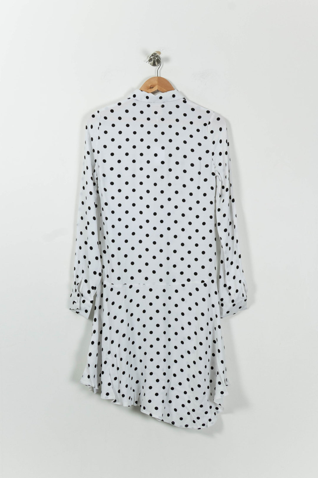 Robe Longue Blanche à Pois Noirs - Taille XS/34 de la marque Karl Marc John | PARAD94588 - Vendu par Paradigme - Image 4